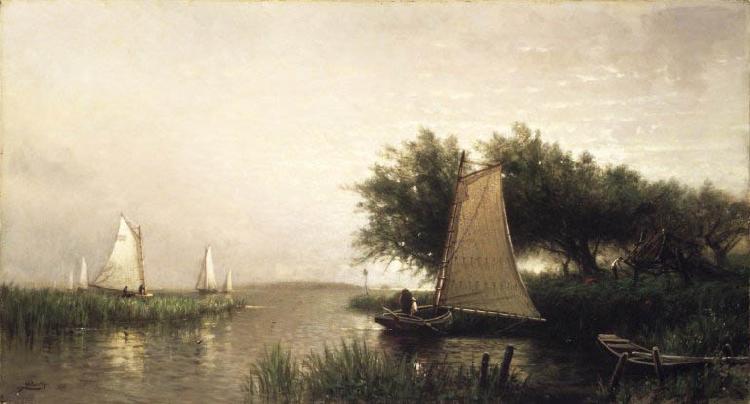 Arthur Quartley On Synepuxent Bay, Maryland oil painting image
